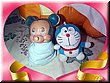 08-04 01 Meimei's favorite dolls -- Mickey and Doraemon.jpg