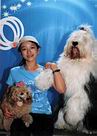 Meimei and the star dogs in the circus show in Moscow