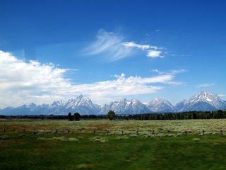 05-04-1 Teton Range seen from inside the bus