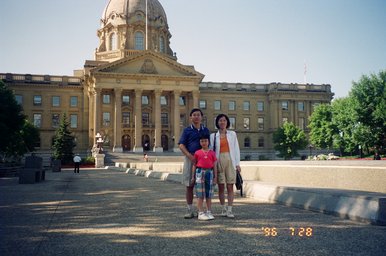 Canada 1996 --- 01 In front of Alberta Legislature, Edmonton, Alberta (July 28).jpg