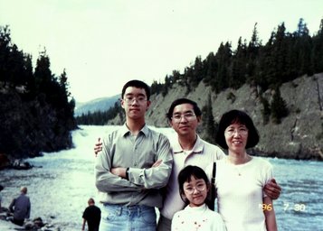 Canada 1996 --- 12A In front of Bow Falls (July 30).jpg