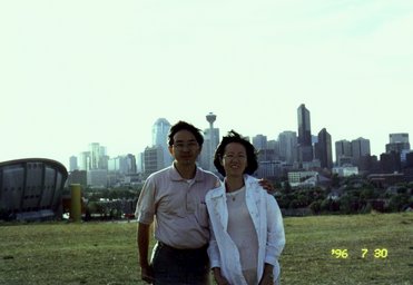 Canada 1996 --- 14 In front of downtown Calgary (July 30).jpg