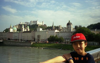 Austria 1999---08-09C 21 A distant view of downtown Salzburg from across the river.jpg