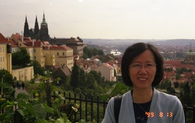 Czech 1999---10-01 03 Prague city is in the background of Mamma.jpg