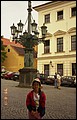 Czech 1999---10-01 15 Meimei in front of the stree lamp.jpg