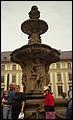Czech 1999---10-02 11 Meimei making a pledge at a magnificent spring in the square.jpg