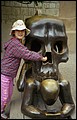 Czech 1999---10-02 27 Meimei playing with a terrible head.jpg
