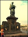 Czech 1999---10-03 06 A statue of St. John Nepomuk which will brings you luck if touched.jpg