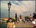 Czech 1999---10-03 11 Hsin-Han on the Bridge in another direction.jpg