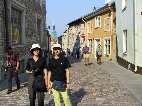 Estonia 2002---D1-03 02 A clean, easy, & colorful street with many painting shops.jpg