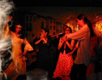 Spain 2002 - 29---2_10_Flamenco --- 07 A shot of the Gypsy Flamenco show (courtesy of Dr. Lan).jpg