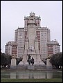 Spain 2002 - 04---2_6_Spanish Square in Madrid --- 01 A monument for Cervantes (author of Don Quixote).JPG
