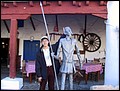 Spain 2002 - 16---2_8_Rest Area & Windmills --- 03 Hsin-Mu as a follower of Don Quixote.JPG