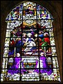 Spain 2002 - 21---2_9_Seville Cathedral - views --- 11 A beautiful window glass painting of religious stories.JPG