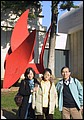 Spain 2002 - 38---2_12_Foundation Joan Miro --- 03 We are in front of a sculpture at the entrance.jpg