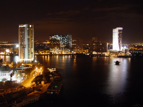Egypt 2004---D02-02-09 A night scene of Nile River from Seraton Hotel in Cairo.jpg