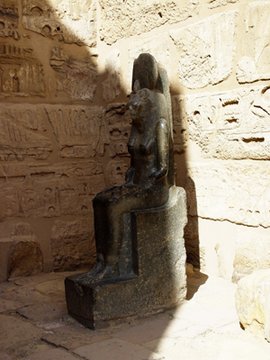 Egypt 2004---D04-05-03 Lion Goddess Sekhmet in Habu Temple in West Luxor.jpg