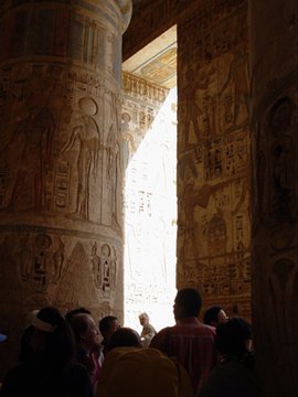 Egypt 2004---D04-05-08 Colorful pillars in Habu Temple.jpg