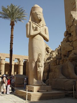 Egypt 2004---D05-01-03 Statue of Ramses II with his wife in Karnak Temple in Luxor.jpg