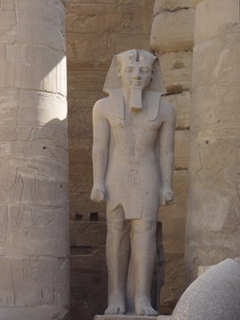 Egypt 2004---D05-02-04 Ramses II Statue in the Temple of Luxor.jpg