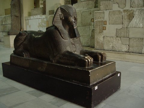 Egypt 2004---D09-03-09 A sphinx exhibited in Egypt Museum in Cairo.jpg