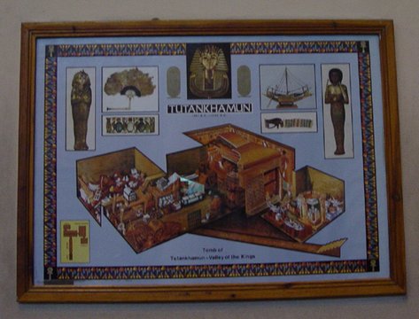 Egypt 2004---D09-03-12 An illustratio of Tomb of Tutankhamen when found.jpg
