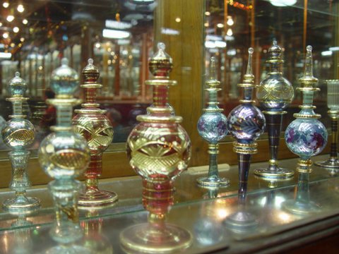 Egypt 2004---D10-08-02 Perfume bottles seen in a perfume shop which we visited in Cairo.jpg