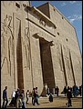 Egypt 2004---D07-03-06 The door with two statues of Horus right at the entrance (only one being complete).jpg