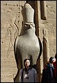 Egypt 2004---D07-03-08 Mamma in front of Horus.jpg