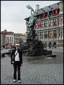 Day 04.08 (Belgium)-City Square with Brabo Fountain in front of City Hall in Antwerp.jpg