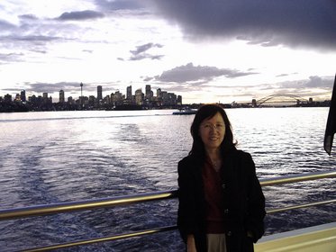 Australia 2006---03-05-01 We took a harbour cruise with Sydney skyline in background.jpg