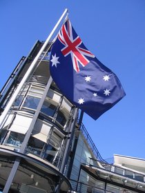 Australia 2006---03-05-03 The national flag of Australia (taken by Meimei).jpg