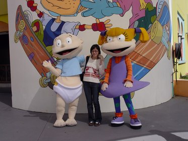 Australia 2006---07-02-12 With Dreamworld Nicktoon characters Eliza Thornberry (right) & Tommy Pickle.jpg