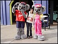 Australia 2006---07-02-17 With Dreamworld characters Kenny Koala and Belinda Brown.jpg