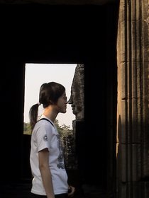 Cambodia 2006 --- Day 03-10 Bayon Revisited --- 02 Kissing each other.JPG