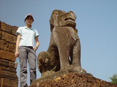 Cambodia 2006 --- Day 04-02 Eastern Mebon --- 01 What was the stone lion thinking.jpg