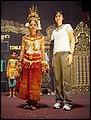 Cambodia 2006 --- Day 01-06 Dinner --- 02 A shot with a traditional dancer in the restaurant after watching the show.jpg