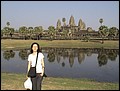 Cambodia 2006 --- Day 02-09 Angkor Wat --- 02  Before a pretty pond in front of Ankor Wat.jpg