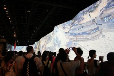China 2010---I-3-09-02-Astonishing cartoon painting 'Over the river in Chingming Festival' seen in China Pavilion.jpg