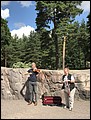 D09-03-03 A pair of buskers at the monument.JPG