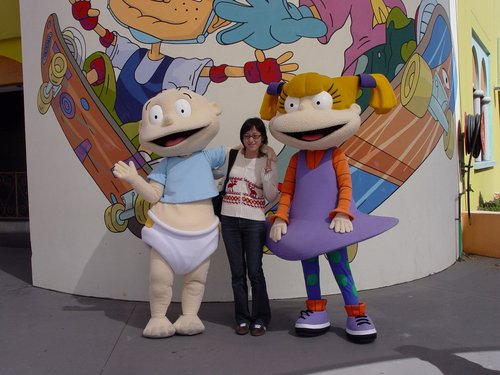 Australia 2006---14_With Dreamworld Nicktoon characters Eliza Thornberry (right) & Tommy Pickle.jpg
