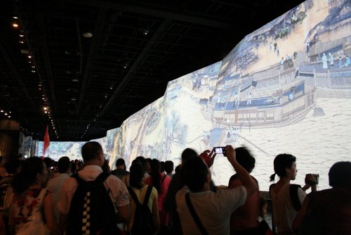 China 2010---I-3-09-02-Astonishing cartoon painting 'Over the river in Chingming Festival' seen in China Pavilion.jpg