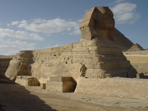 Egypt 2004---Sphinx at Giza Pyramid near Cairo.jpg