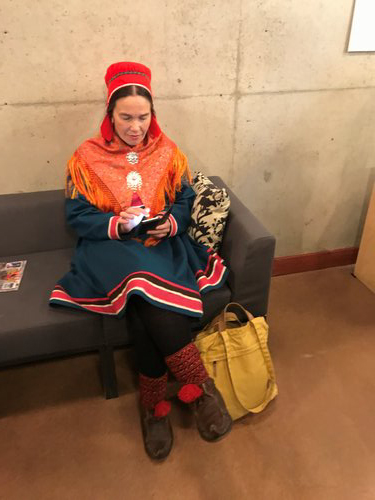 Finland 2017_01_ A lady wearing the Sami-style dress at Siida Museum.jpg