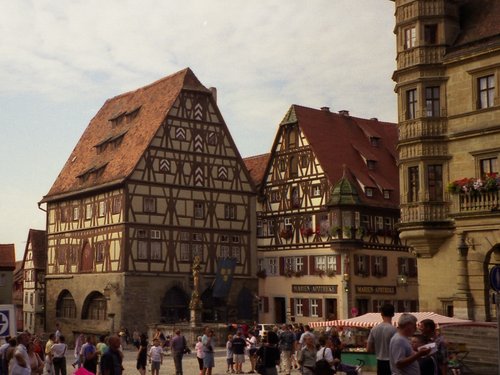 Germany 1999---City hall square of Rothenburg.jpg