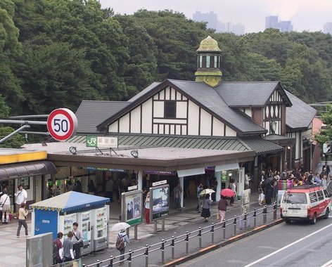 Japan 2002---Crowded station of Harajuku in Tokyo.jpg