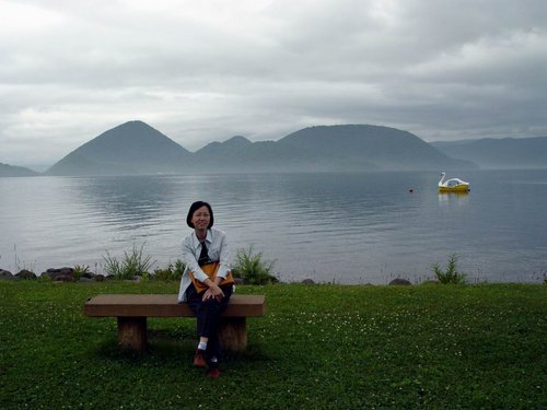 Japan 2004 --- 03 A scenic lake view of Toyako Lake.jpg