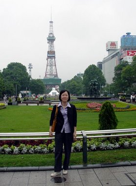 Japan 2004 --- 09 Odori Park in front of Sapporo Tower.JPG