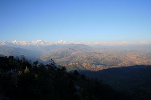 Nepal 2010---06_07-1_Himalayan Range sunset seen at Nagakort near Kathmandu.jpg
