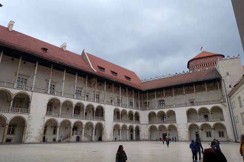 Poland 2016---D05-07-02-A look at the inner courtyard of the Royal Palace of the Renaissance style.jpg